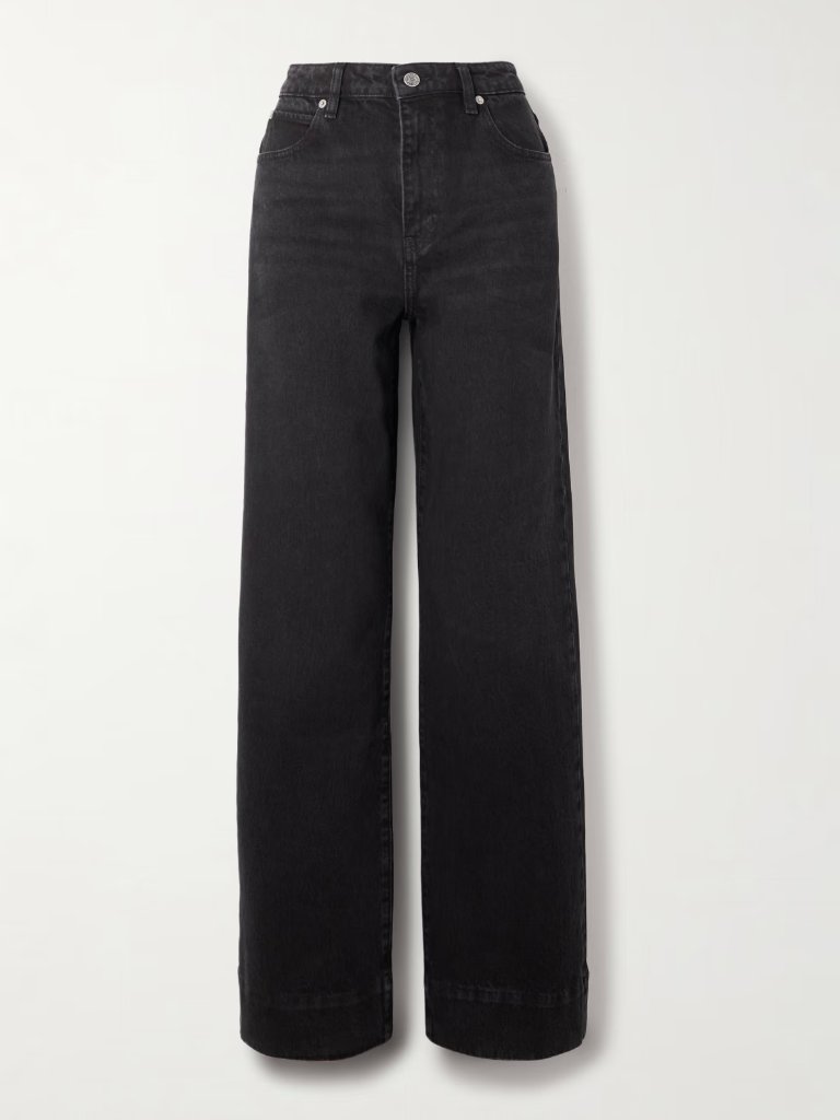 Frame Streamline High Rise Straight Leg Jeans Black; Size 31; Nwt; $324 Retail
